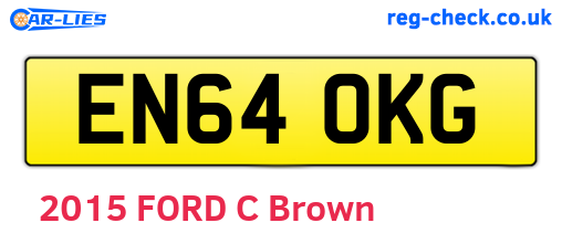 EN64OKG are the vehicle registration plates.