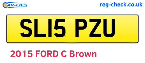 SL15PZU are the vehicle registration plates.