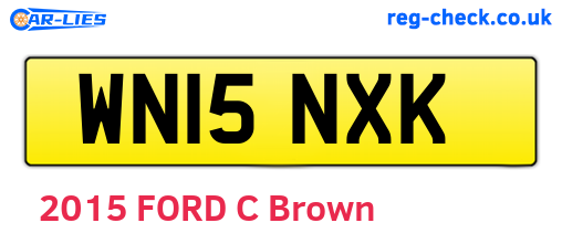 WN15NXK are the vehicle registration plates.