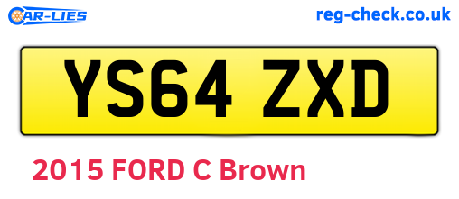 YS64ZXD are the vehicle registration plates.