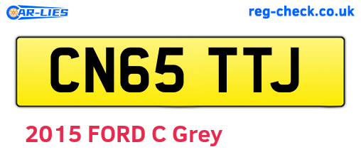 CN65TTJ are the vehicle registration plates.