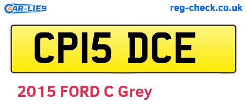 CP15DCE are the vehicle registration plates.