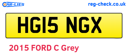 HG15NGX are the vehicle registration plates.