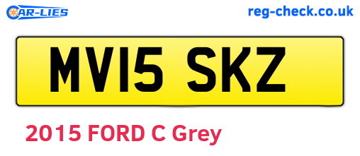 MV15SKZ are the vehicle registration plates.