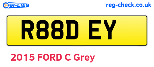 R88DEY are the vehicle registration plates.