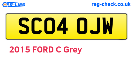 SC04OJW are the vehicle registration plates.