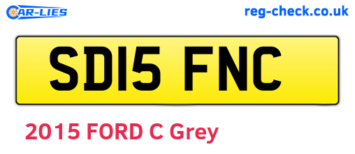 SD15FNC are the vehicle registration plates.