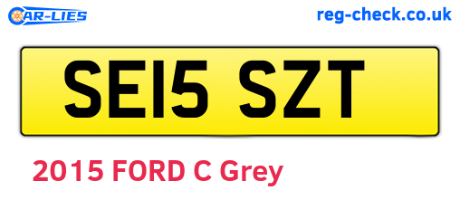 SE15SZT are the vehicle registration plates.