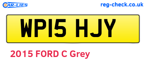 WP15HJY are the vehicle registration plates.