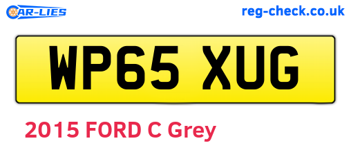 WP65XUG are the vehicle registration plates.