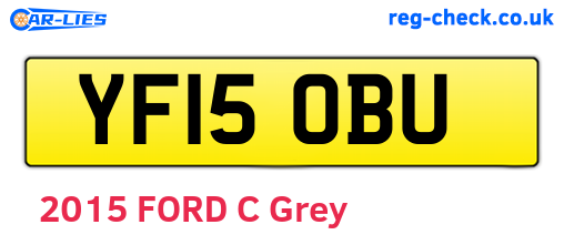 YF15OBU are the vehicle registration plates.