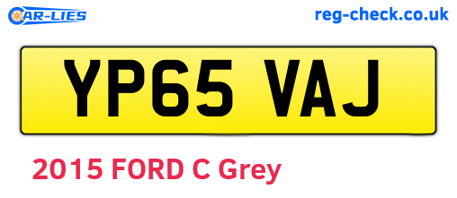 YP65VAJ are the vehicle registration plates.