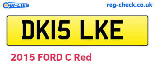 DK15LKE are the vehicle registration plates.