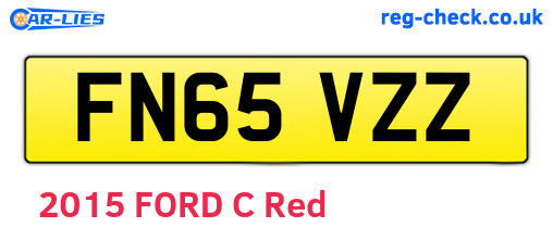 FN65VZZ are the vehicle registration plates.