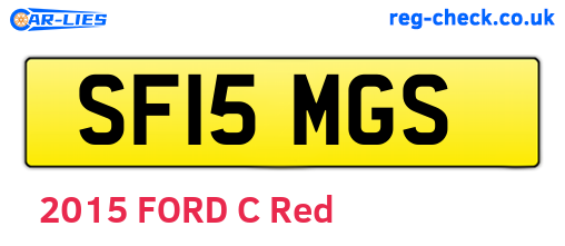SF15MGS are the vehicle registration plates.