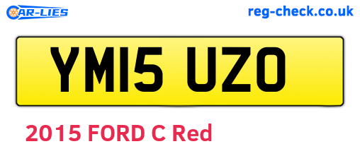 YM15UZO are the vehicle registration plates.