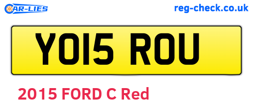 YO15ROU are the vehicle registration plates.