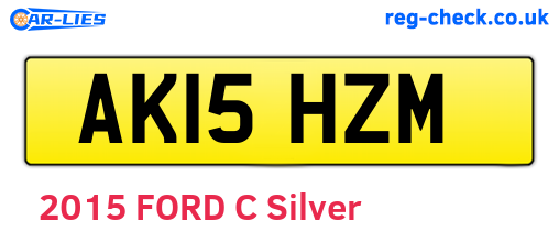AK15HZM are the vehicle registration plates.