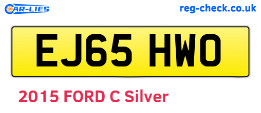 EJ65HWO are the vehicle registration plates.