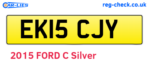 EK15CJY are the vehicle registration plates.