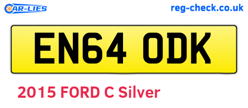 EN64ODK are the vehicle registration plates.