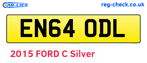 EN64ODL are the vehicle registration plates.