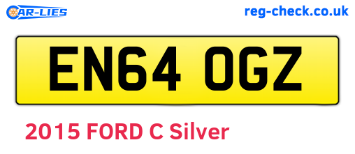 EN64OGZ are the vehicle registration plates.