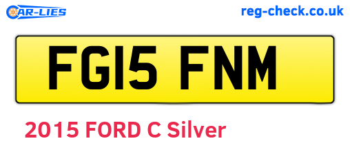 FG15FNM are the vehicle registration plates.