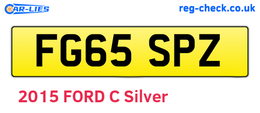 FG65SPZ are the vehicle registration plates.