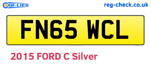 FN65WCL are the vehicle registration plates.
