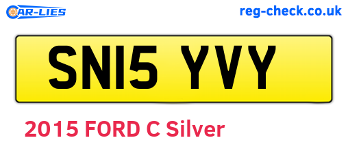 SN15YVY are the vehicle registration plates.