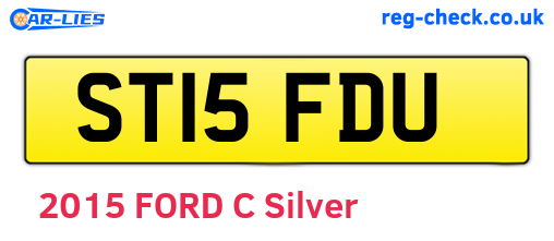ST15FDU are the vehicle registration plates.