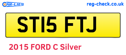 ST15FTJ are the vehicle registration plates.