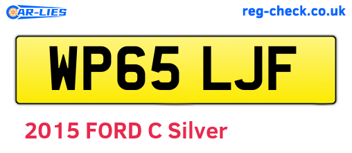 WP65LJF are the vehicle registration plates.