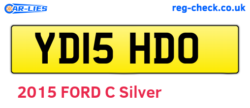 YD15HDO are the vehicle registration plates.