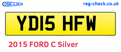 YD15HFW are the vehicle registration plates.
