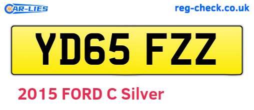 YD65FZZ are the vehicle registration plates.