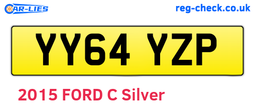 YY64YZP are the vehicle registration plates.