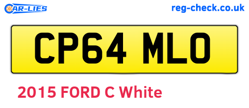 CP64MLO are the vehicle registration plates.