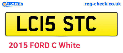 LC15STC are the vehicle registration plates.