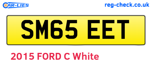 SM65EET are the vehicle registration plates.