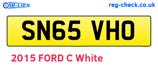 SN65VHO are the vehicle registration plates.