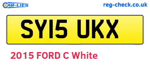 SY15UKX are the vehicle registration plates.