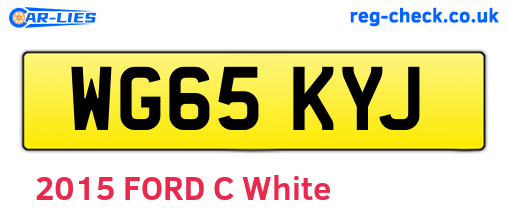 WG65KYJ are the vehicle registration plates.