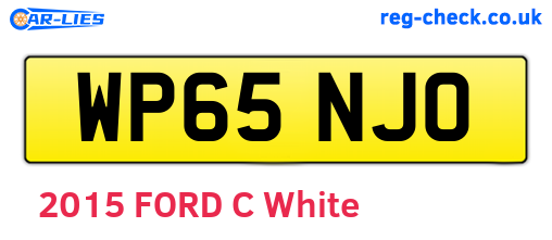 WP65NJO are the vehicle registration plates.