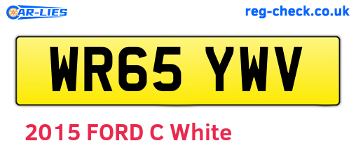 WR65YWV are the vehicle registration plates.
