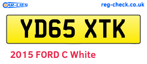 YD65XTK are the vehicle registration plates.