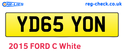 YD65YON are the vehicle registration plates.