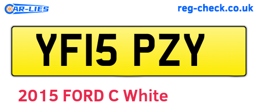 YF15PZY are the vehicle registration plates.
