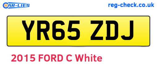 YR65ZDJ are the vehicle registration plates.